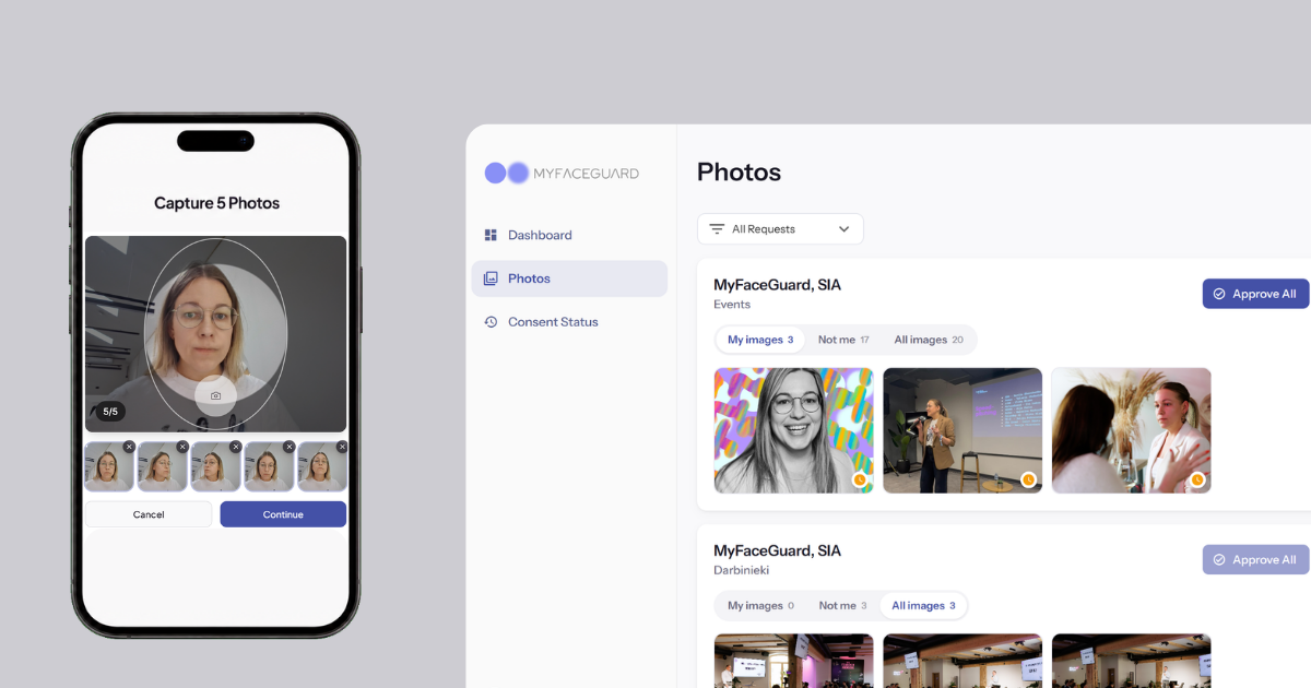 Find and share event photos faster with facial recognition